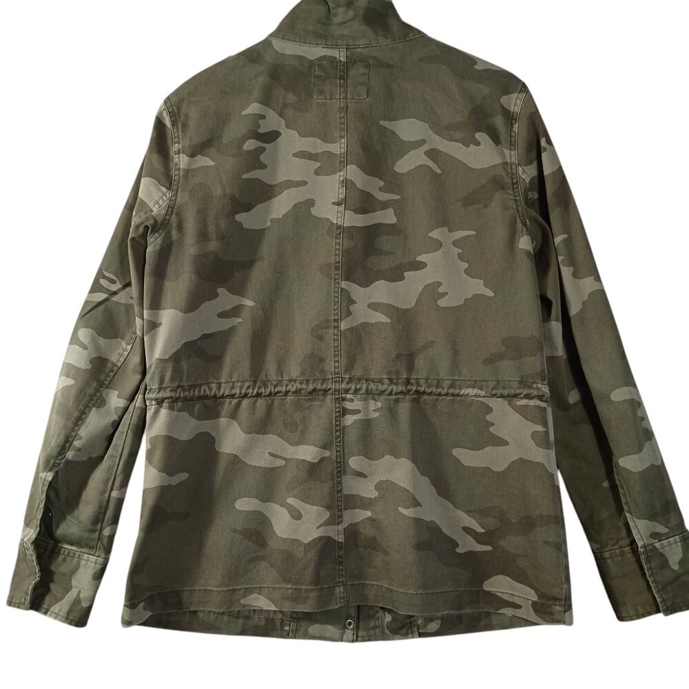 Aeropostale, Camouflage Jacket, Medium, Zip & Snap Front, 100% Cotton, Grunge - Picture 4 of 10